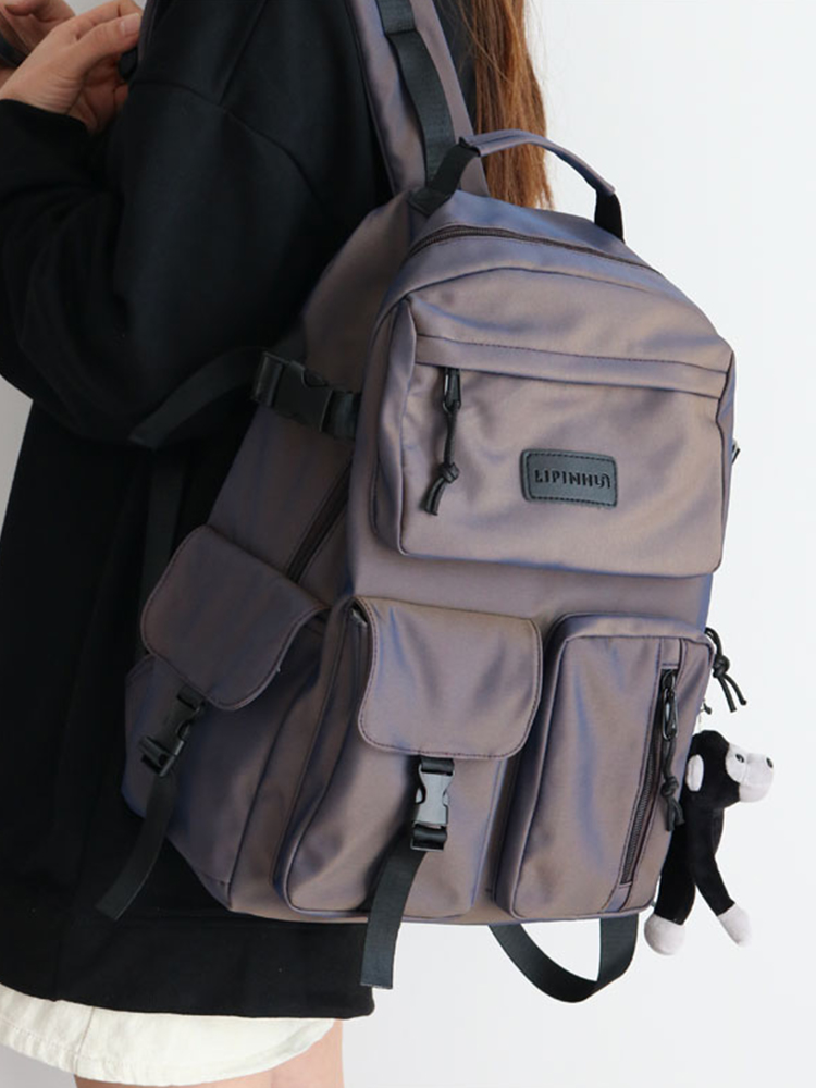 Trendy Colorful Backpack for Men and Women - Fashionable Double-Shoulder School Bag for Students, Perfect for Elementary and Middle School Trendy Colorful Backpack for Men and Women - Fashionable Double-Shoulder School Bag for Students, Perfect for Elementary and Middle School