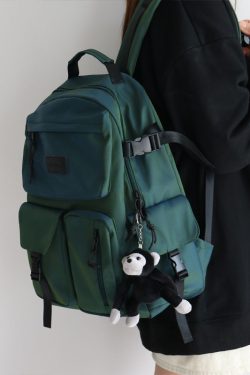 Trendy Colorful Backpack for Men and Women - Fashionable Double-Shoulder School Bag for Students, Perfect for Elementary and Middle School