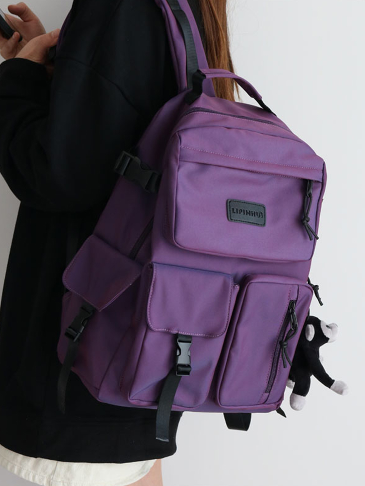 Trendy Colorful Backpack for Men and Women - Fashionable Double-Shoulder School Bag for Students, Perfect for Elementary and Middle School Trendy Colorful Backpack for Men and Women - Fashionable Double-Shoulder School Bag for Students, Perfect for Elementary and Middle School