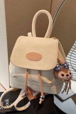 Trendy Dual-Use Small Backpack for Women - Stylish High-End Design with Contrasting Colors, Perfect for 2025 Fashion