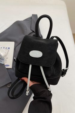 Trendy Dual-Use Small Backpack for Women - Stylish High-End Design with Contrasting Colors, Perfect for 2025 Fashion