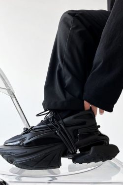 Trendy European Space Shoes for Men and Women - Niche Couple Tech Yacht Sneakers, Bullet Dad Style