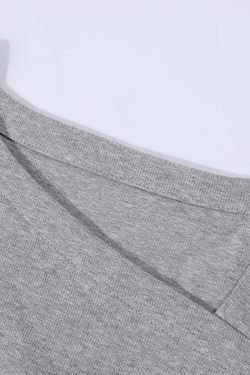 Trendy Irregular Fitted Short Sleeve T-Shirt for Women with Drawstring - Summer Sweet and Spicy Top, Y2K Style