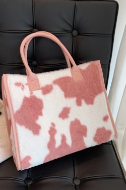 Trendy Large Capacity Leopard Print Fluffy Tote Handbag for Women - Versatile Elegant Shoulder Bag 2025