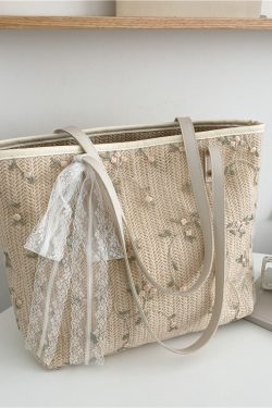 Trendy Large Capacity Women's Straw Beach Bag - Versatile Summer 2025 Shoulder Bag for Fashionable Outings