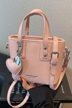 Trendy Lychee Pattern Bucket Tote Bag for Women - Simple Vegetable Basket Crossbody Shoulder Bag 2025 Fashion Niche Style