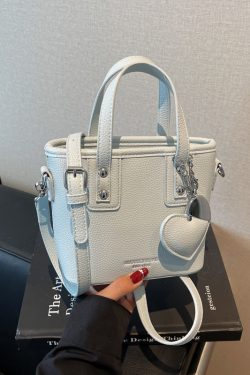 Trendy Lychee Pattern Bucket Tote Bag for Women - Simple Vegetable Basket Crossbody Shoulder Bag 2025 Fashion Niche Style