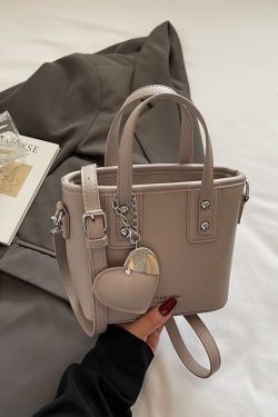 Trendy Lychee Pattern Bucket Tote Bag for Women - Simple Vegetable Basket Crossbody Shoulder Bag 2025 Fashion Niche Style