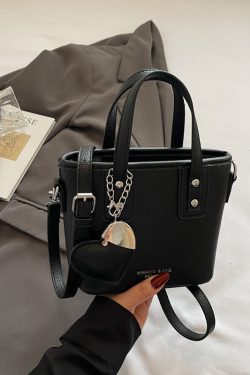 Trendy Lychee Pattern Bucket Tote Bag for Women - Simple Vegetable Basket Crossbody Shoulder Bag 2025 Fashion Niche Style