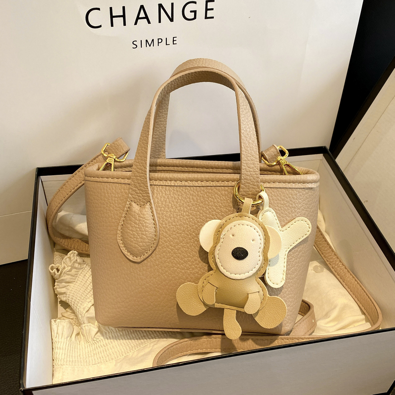 Trendy Lychee Pattern Handheld Bucket Bag 2025 - Versatile Small Crossbody Shoulder Bag for Women Trendy Lychee Pattern Handheld Bucket Bag 2025 - Versatile Small Crossbody Shoulder Bag for Women