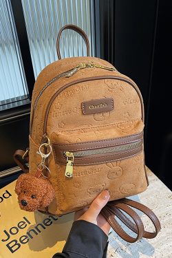 Trendy Mini Backpack for Women - High-End Graffiti Double Shoulder Bag, Stylish Pressure Change Design, 2025 New Model