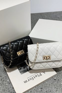Trendy Mini Chain Crossbody Bag for Women - Versatile Small Square Shoulder Bag for Summer 2025 Fashion