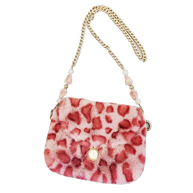 Trendy Mini Plush Leopard Print Crossbody Bag for Women - Cute Pink Phone Bag for Autumn/Winter 2024 Fashion Trendy Mini Plush Leopard Print Crossbody Bag for Women - Cute Pink Phone Bag for Autumn/Winter 2024 Fashion