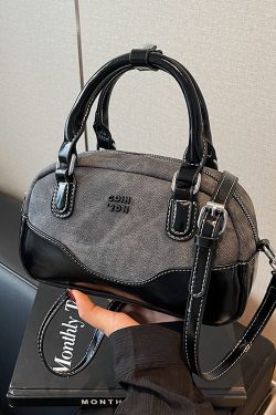 Trendy Patchwork Design Handheld Pillow Bag for Women - Retro Small Handbag, 2025 Fashion Crossbody Style