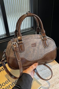 Trendy Patchwork Design Handheld Pillow Bag for Women - Retro Small Handbag, 2025 Fashion Crossbody Style