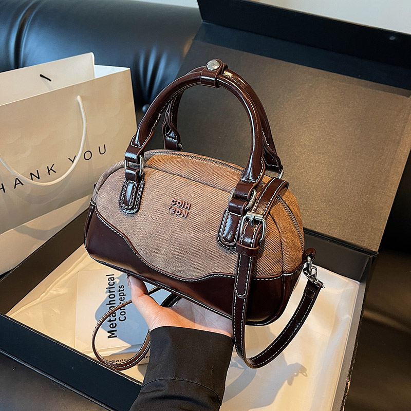 Trendy Patchwork Design Handheld Pillow Bag for Women - Retro Small Handbag, 2025 Fashion Crossbody Style Trendy Patchwork Design Handheld Pillow Bag for Women - Retro Small Handbag, 2025 Fashion Crossbody Style