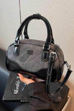 Trendy Patchwork Design Handheld Pillow Bag for Women - Retro Small Handbag, 2025 Fashion Crossbody Style