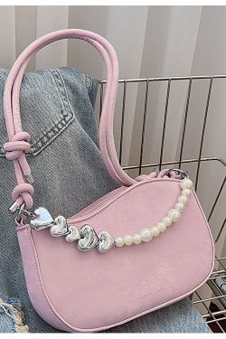 Trendy Pearl Chain Crossbody Bag for Women - 2025 Spring/Summer Niche Small Shoulder and Underarm Bag