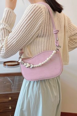 Trendy Pearl Chain Crossbody Bag for Women - 2025 Spring/Summer Niche Small Shoulder and Underarm Bag