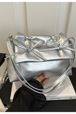 Trendy Pink Bow Shoulder Crossbody Bag for Women, Large Capacity Commuter Tote, 2025 Fashion Must-Have