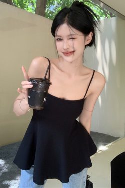 Trendy Plus Size Strapless Camisole for Women - Flattering Slim Fit Sleeveless Summer Outerwear