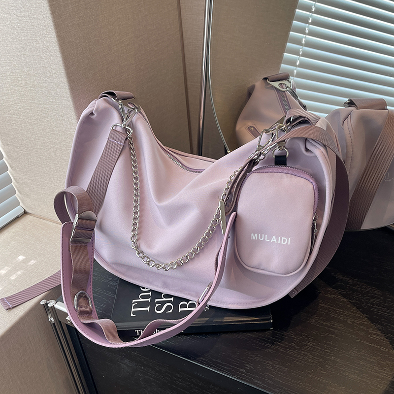 Trendy Purple Women's Large Capacity Crossbody Bag - Versatile Sports Casual Underarm Dumpling Style for 2025 Fashion Trendy Purple Women's Large Capacity Crossbody Bag - Versatile Sports Casual Underarm Dumpling Style for 2025 Fashion