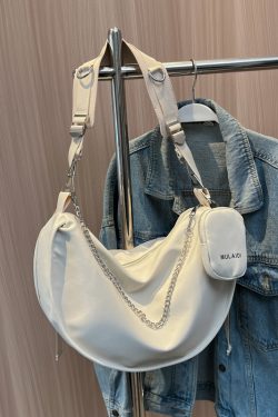 Trendy Purple Women's Large Capacity Crossbody Bag - Versatile Sports Casual Underarm Dumpling Style for 2025 Fashion