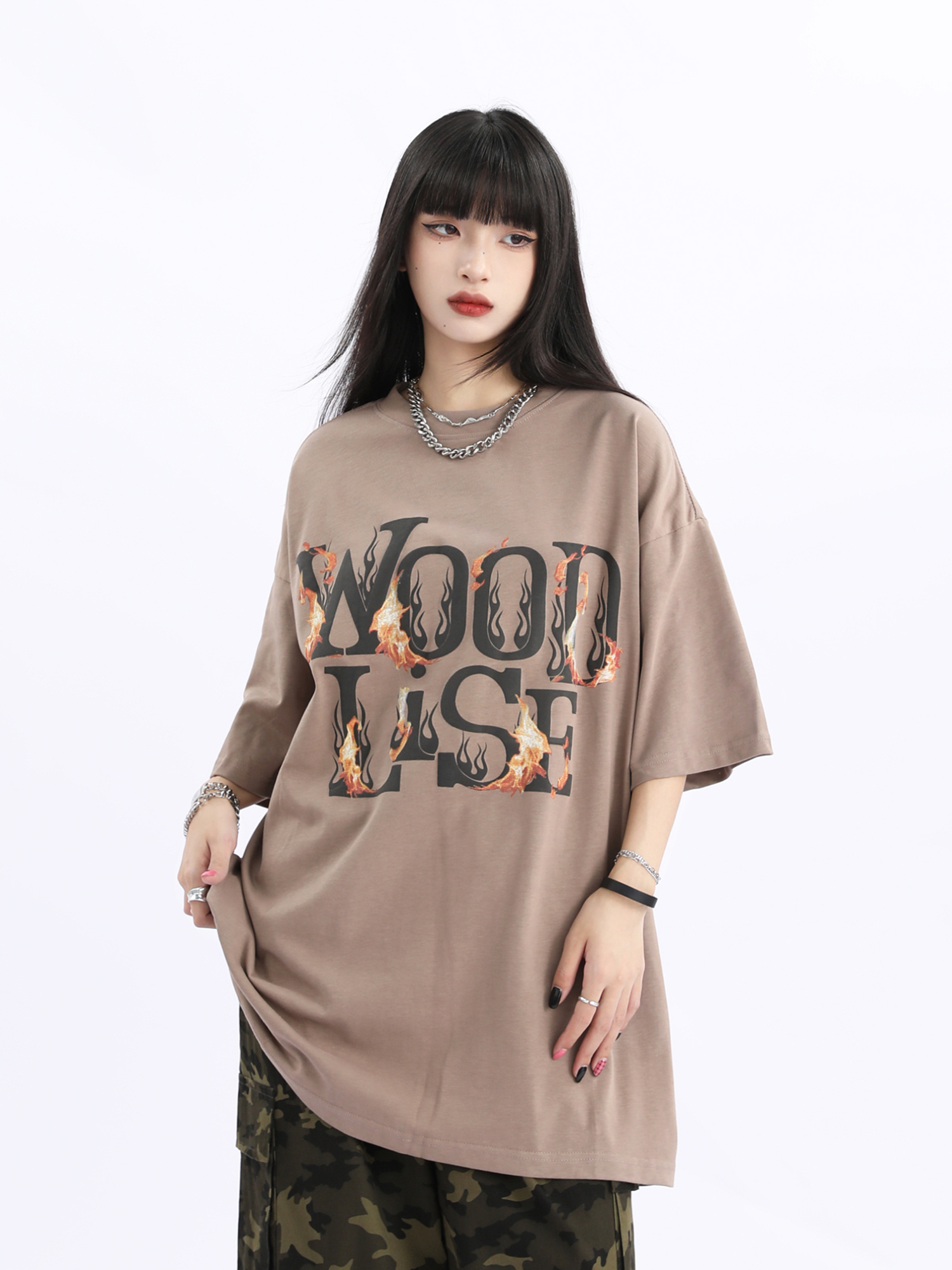 Trendy Retro Half Sleeve T-Shirt for Men and Women - Loose Fit American Style - Summer 2025 High Street Fashion Trendy Retro Half Sleeve T-Shirt for Men and Women - Loose Fit American Style - Summer 2025 High Street Fashion