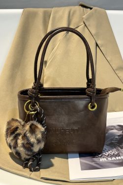 Trendy Retro Heart-Shaped Bucket Tote Bag 2025 - Stylish Women's Shoulder & Crossbody Bag