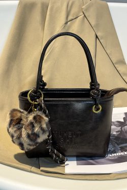 Trendy Retro Heart-Shaped Bucket Tote Bag 2025 - Stylish Women's Shoulder & Crossbody Bag