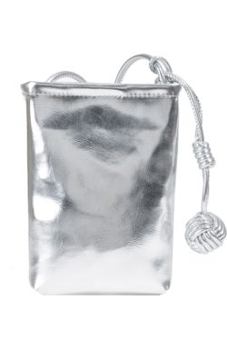 Trendy Silver Mini Handbag for Women - 2025 Summer Versatile Chain Shoulder Crossbody Phone Bag