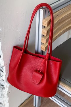 Trendy Soft Leather Tote Bag for Women - Large Capacity Single Shoulder Underarm Bag, Casual Style for Classes and Commuting 2025