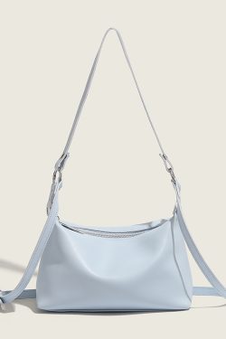 Trendy Soft Leather Underarm Baguette Bag - Versatile Shoulder Crossbody Bag for Women - Fashionable Small Bag 2024