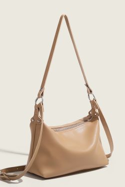 Trendy Soft Leather Underarm Baguette Bag - Versatile Shoulder Crossbody Bag for Women - Fashionable Small Bag 2024