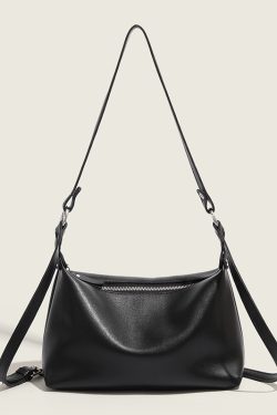 Trendy Soft Leather Underarm Baguette Bag - Versatile Shoulder Crossbody Bag for Women - Fashionable Small Bag 2024