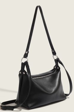 Trendy Soft Leather Underarm Baguette Bag - Versatile Shoulder Crossbody Bag for Women - Fashionable Small Bag 2024