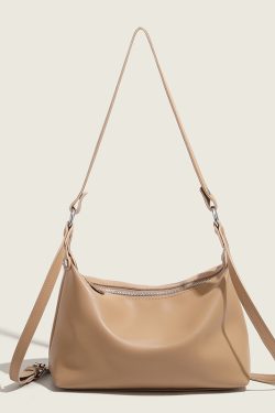 Trendy Soft Leather Underarm Baguette Bag - Versatile Shoulder Crossbody Bag for Women - Fashionable Small Bag 2024