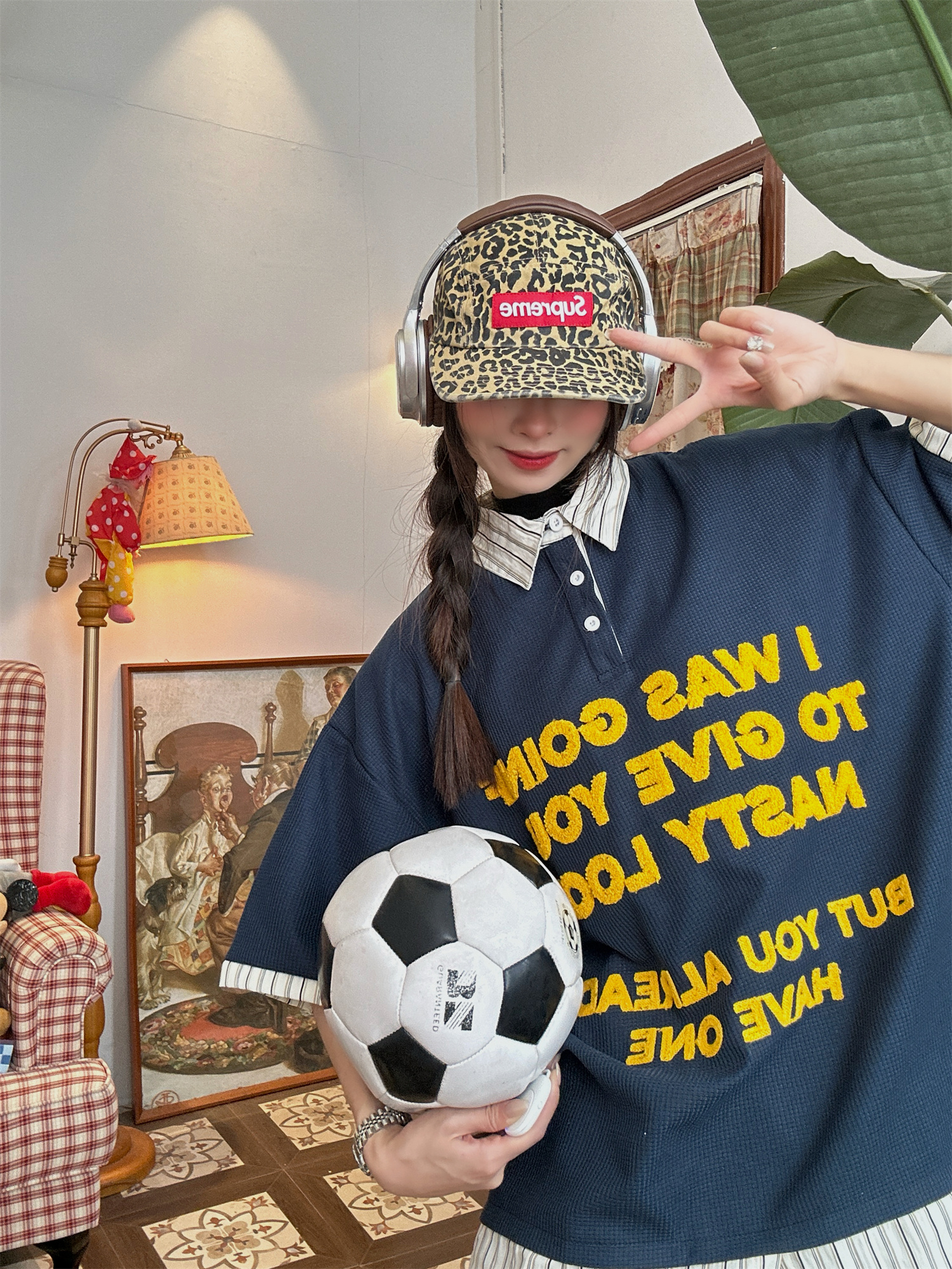 Trendy Spliced Striped Fake Two-Piece Short Sleeve Polo Shirt with Letter Embroidery for Men and Women - Vintage 90s Style Trendy Spliced Striped Fake Two-Piece Short Sleeve Polo Shirt with Letter Embroidery for Men and Women - Vintage 90s Style