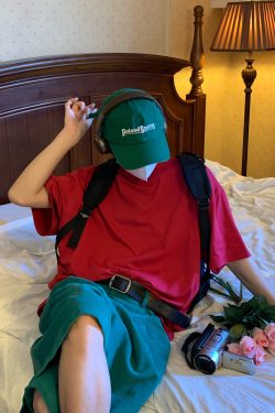 Trendy Summer Short Sleeve High Neck Solid Color T-Shirt - Versatile Korean Style Couple Outfit Top