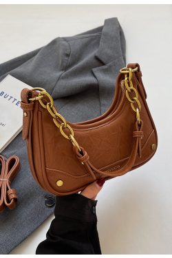 Trendy Textured Small Bag for Women - 2025 New Style Chain Shoulder Crossbody Bag, Niche Design Underarm Purse