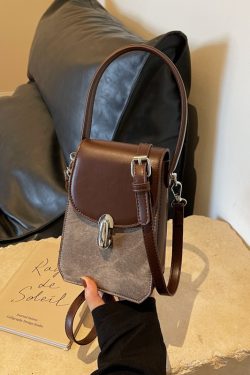 Trendy Textured Small Square Handbag for Women - Casual Versatile Phone Bag, 2025 Fashion Must-Have