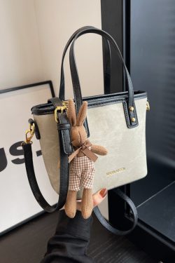 Trendy Tie-Dye Color-Blocking Bucket Bag for Women - Versatile Shoulder Crossbody Tote - 2025 New Style