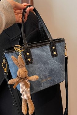 Trendy Tie-Dye Color-Blocking Bucket Bag for Women - Versatile Shoulder Crossbody Tote - 2025 New Style