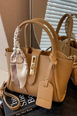 Trendy Women's 2025 Spring & Summer Crossbody Bucket Tote Bag - High-Quality Texture, Fashionable Handheld Design