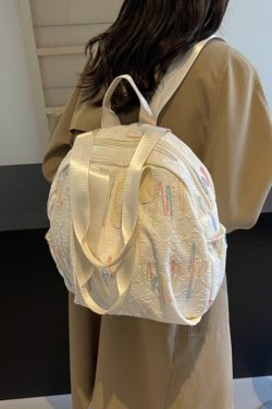 Trendy Women's Canvas Backpack - Versatile Lightweight Tote Bag with Large Capacity for Students and Everyday Use