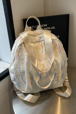 Trendy Women's Canvas Backpack - Versatile Lightweight Tote Bag with Large Capacity for Students and Everyday Use