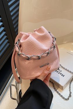 Trendy Women's Chain Shoulder Bucket Bag - Stylish Versatile Crossbody for 2025 Fashion