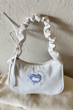 Trendy Women's Crescent Bag 2025, Unique Wrinkled Drawstring Tote, Fashionable Shoulder Underarm Bag