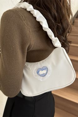 Trendy Women's Crescent Bag 2025, Unique Wrinkled Drawstring Tote, Fashionable Shoulder Underarm Bag