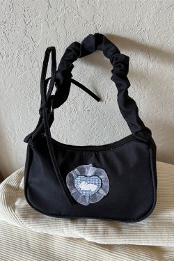 Trendy Women's Crescent Bag 2025, Unique Wrinkled Drawstring Tote, Fashionable Shoulder Underarm Bag